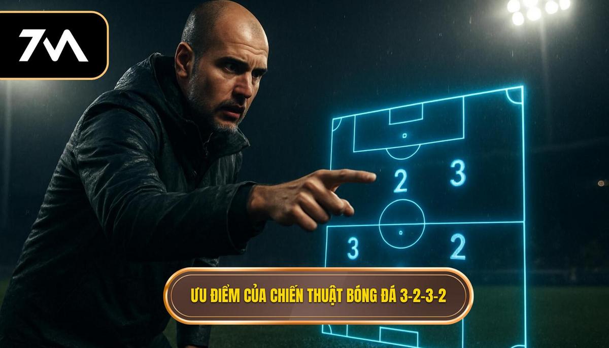 Ưu điểm vượt trội của Chiến thuật bóng đá 3-2-3-2