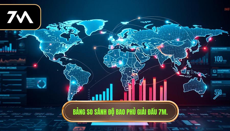 Bảng so sánh độ bao phủ giải đấu 7M.