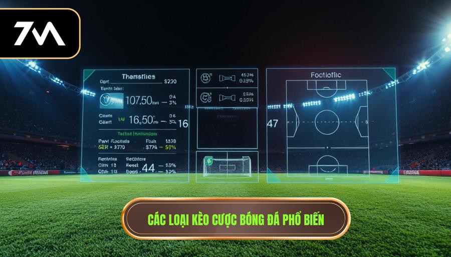 2. Các loại kèo cược bóng đá phổ biến